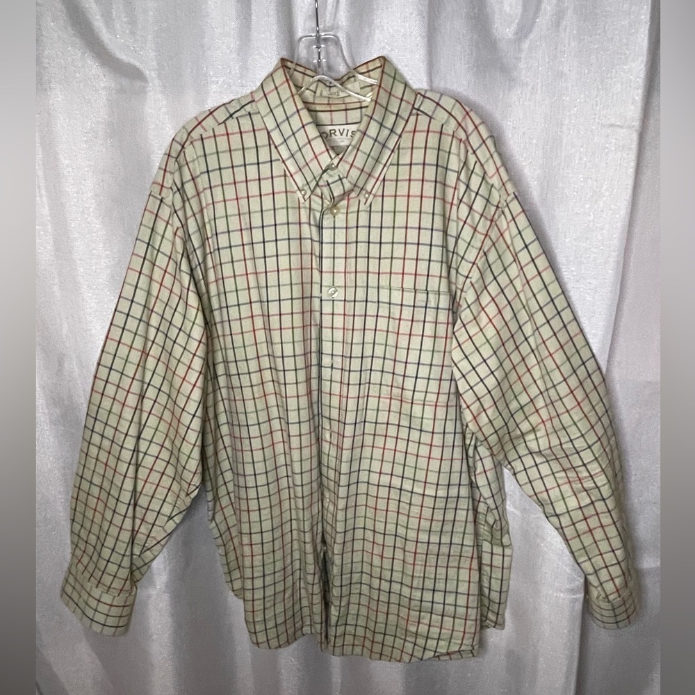 Orvis Shirt Mens XL Plaid Long Sleeve Button Down Fishing shirt‌‌‌‌‌‌‌‌ - Picture 5 of 7